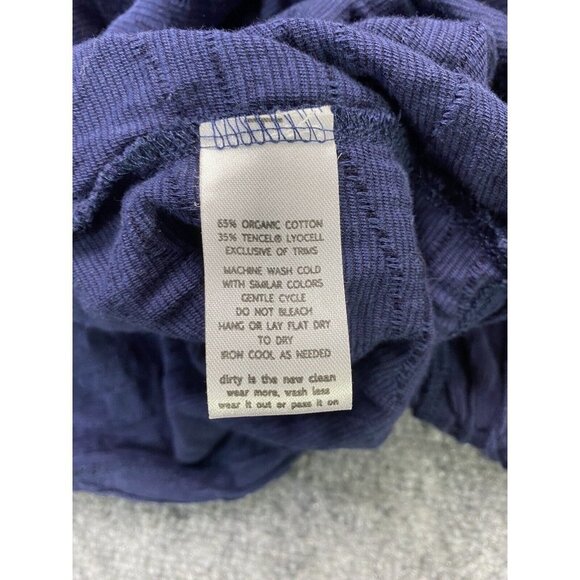 Horny Toad Cardigan Womens Small Blue Samba Wave Wrap Textured Top Lagenlook - Picture 14 of 15